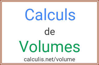 calcul volume