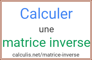  matrice inverse