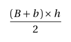 Quel est la formule de trapèze ?