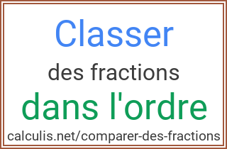 comparer des fractions