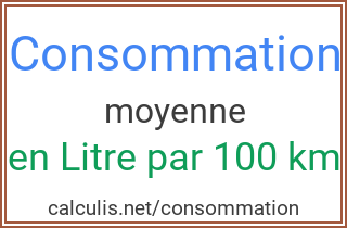 consommation essence