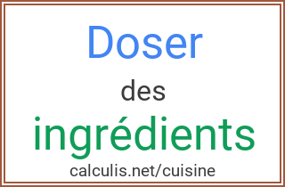 doser ingredient