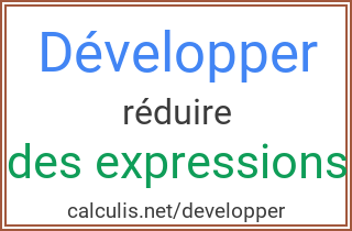 développer une exprexion