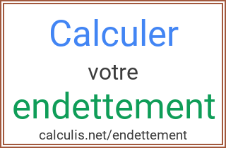 calculer son endettement