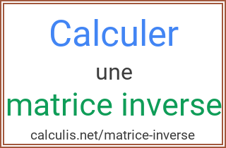 matrice inverse