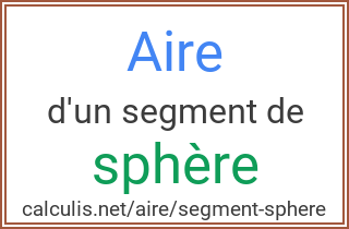  aire segment sphere