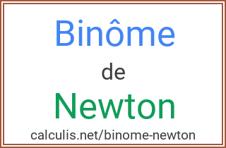  binome newton