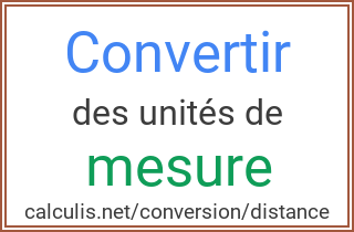  conversion distance