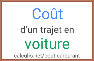  cout carburant