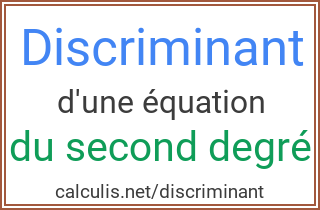  discriminant