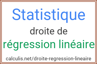  droite regression lineaire
