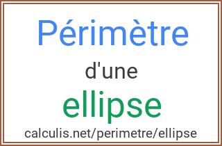  perimetre ellipse