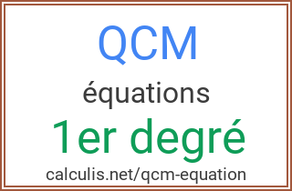  qcm equation