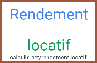  rendement locatif