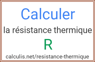  resistance thermique