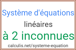  systeme equation
