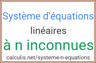  systeme n equations