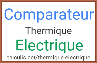  thermique electrique