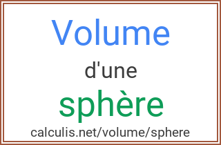  volume boule