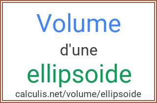  volume ellipsoide