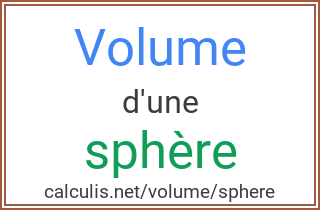  volume sphere
