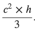 formule volume pyramide