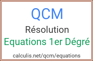  qcm equations 