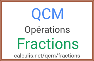  qcm fractions 